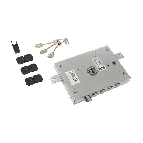 Serratura metallo applicare ser 711 dierre atra dm m4 tripl+scr ip.mm 28 e.mm 73 sx