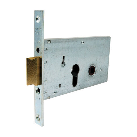 SERRATURA METALLO INFILARE 121 WELKA • B.Q ZINC F.MM 16 F.SAGOM M1+SCR H.MM 78 E.MM 50