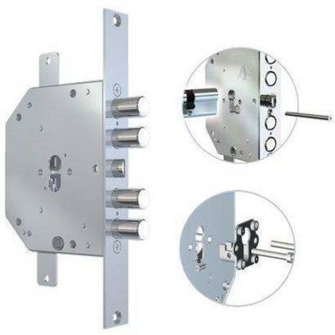 SERRATURA METALLO INFILARE 2151 PEN/FL CR - F.SAGOM M2 TRIPL+SCR IP.MM 28 E.MM 60 DX - 1 pezzo