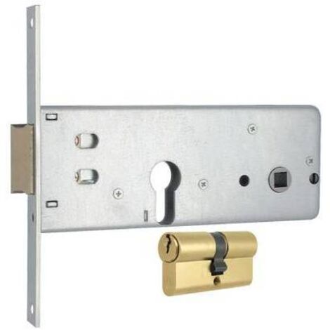 SERRATURA METALLO INFILARE 283 MG - B.Q ZINC F.MM 20 F.SAG M2+SCR+Q8 H.64 E.70 CF=PZ 2 - 1 confezione