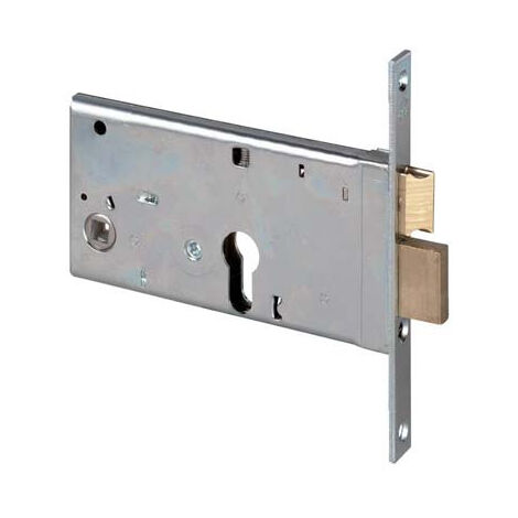 SERRATURA METALLO INFILARE 44360 CISA • B.Q ZINC F.MM 16 F.SAGOM M2+SCR H.MM 77 E.MM 70