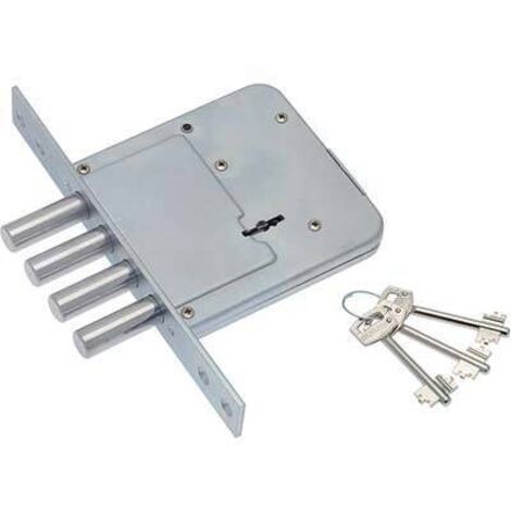 Serratura metallo infilare 454 sab b.q zinc f.mm 25 dm m4 h.cm 110 e.mm 60 Sab serrature