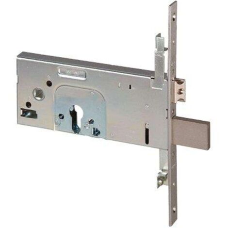 SERRATURA METALLO INFILARE 56357 CISA - B.Q INOX F.MM 22 F.SAG.TRI+SCR+Q8 H.MM 64 E.MM 100 - 1 pezzo