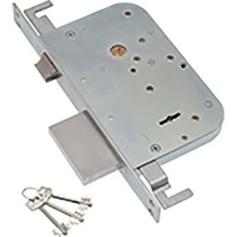 SERRATURA METALLO INFILARE 600/3 SAB • B.Q ZINC F.MM 25 DM M4 TRIPL+SCR E.MM 60