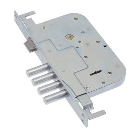 Serratura metallo infilare 634/3 sab b.q zinc f.mm 25 dm m4 tripl+scr e.mm 60