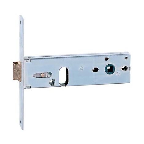 Serratura metallo infilare 7041s iseo b.q zinc f.mm 16 f.ovale m2+scr h.mm 44 e.mm 70