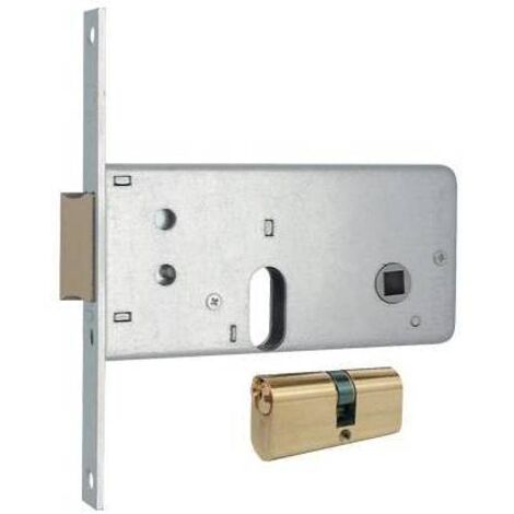 SERRATURA METALLO INFILARE 804 MG - B.Q ZINC F.16 F.OVALE M2+SCR+Q8 H.64 E.60 CF=PZ 2 - 1 confezione