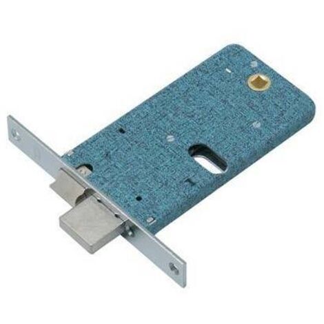SERRATURA METALLO INFILARE 870 OMEC - B.Q NICH F.MM 16 F.OVALE M1+SCR H.MM 78 E.MM 80 - 1 pezzo