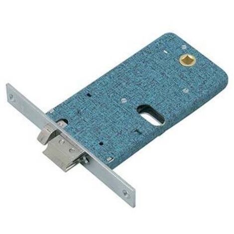 SERRATURA METALLO INFILARE ELETTRICA 877 OMEC • B.Q NICH F.MM 16 F.OVALE M1+SCR H.MM 78 E.MM 80
