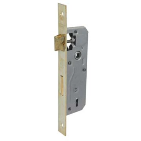 Serratura patent b.quadro ottonato 040p bonaiti i.mm 90 f.mm 22 e.mm 50 Bonaiti