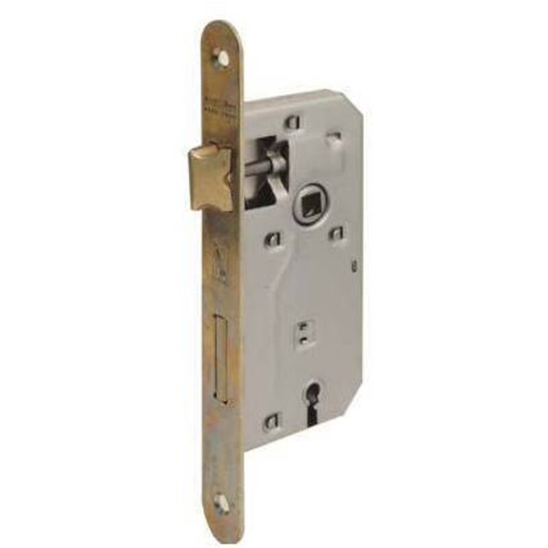 Serratura Patent B.tondo Ottonato 042t Bonaiti I.mm 70 F.mm 22 E.mm 40