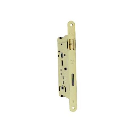 Serratura Patent Doppio Quadro Bordo Tondo Ottonata Entrata Mm.50