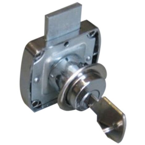 serratura per ante antine mobili con cilindro universale nichelato