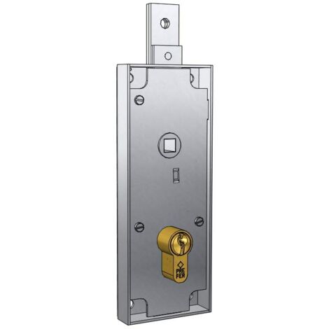 serratura per basculante/garage cilindro a profilo europeo interasse 60 mm