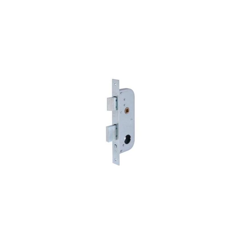 Serratura Per Cancelli Con Cilindro Tondo Mm.22 Distanza Mm.70 Entr...