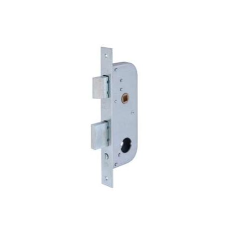 Serratura Per Cancelli Con Cilindro Tondo Mm.22 Distanza Mm.70 Entrata Mm.30