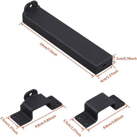 Serratura per cancello resistente, chiavistello regolabile con foro per lucchetto per una maggiore sicurezza, per porte di fienili, recinzioni, garage, ecc. (1 pezzo)