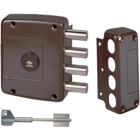 Serratura per Legno Cisa 57152 con Dado M4, Lunghezza 64 mm, Sinistra (Sx) - Modello 8210921