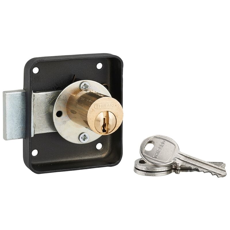 Serratura Per Mobile, Mobilio, Destra, Asse 35mm, 70x60mm, Nero, 3 ...