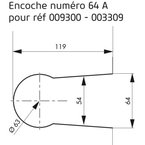 Serratura per porta in vetro, cilindro europeo, reversibile, con maniglia, 154x72mm, cromata - THIRARD