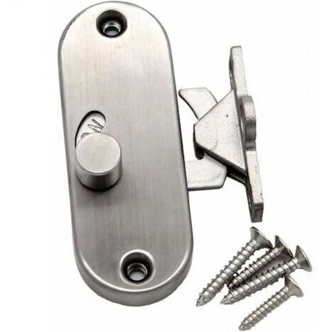 Serratura per porta scorrevole ad angolo retto di 90° con anello di bloccaggio per porta scorrevole e serratura per porta da fienile