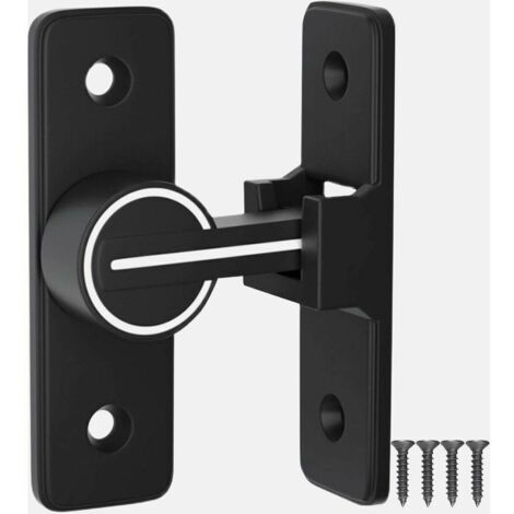 Serratura per porta, serratura per porta scorrevole, serratura per porta scorrevole illuminata, serratura per porta del fienile, gancio per porta girevole a 90°