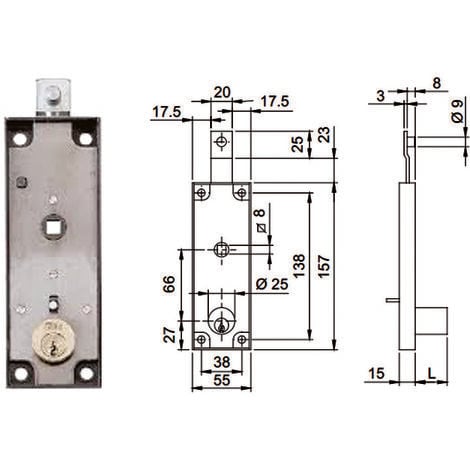 Serratura Porta Blindata Dierre 3221-2-DB DX Prezzo in Offerta su