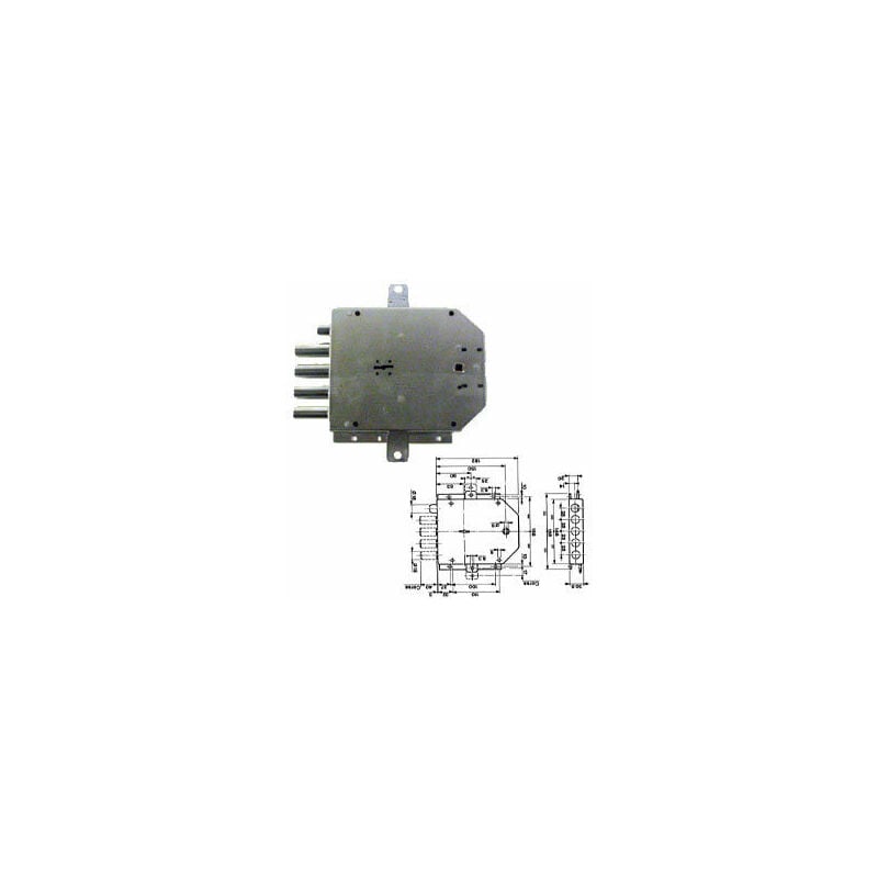 Mottura - serratura 555 sx chiave lunga cf.ind