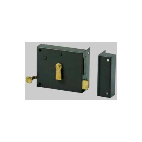 Serratura portoncino da applicare art. 175 orizzontale bonaiti e40 dx - scatola 80 mm conf. da 2 pz