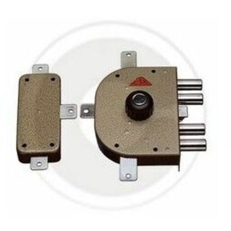 Serratura quintuplice sicurezza cilindro a pompa cr art.3350/c. pom. dx-Salone