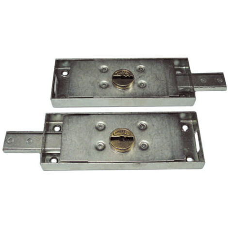 SERRATURA SERRANDA APPLICARE 0733.4 PREFER - DM LATERALE DX+SX C.PIEGATO CF=PZ 2 - 1 confezione