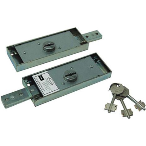 SERRATURA SERRANDA APPLICARE 1625KA POTENT - DM LATERALE DX+SX C.DIRITTO CF=PZ 2 - 1 confezione