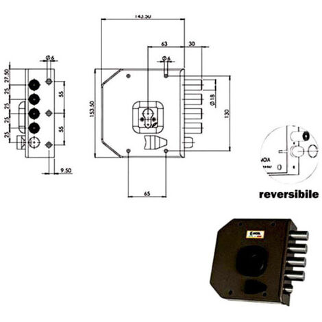 Serratura Sic.Semplice Dx Cil. G452 Moia