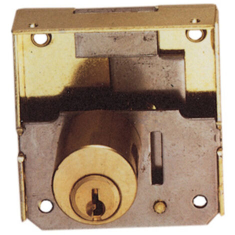SERRATURA X MOBILI 1/2 SCAT. CON CIL. OTTONATE MM.30. Prezzo per 1 pezzo.