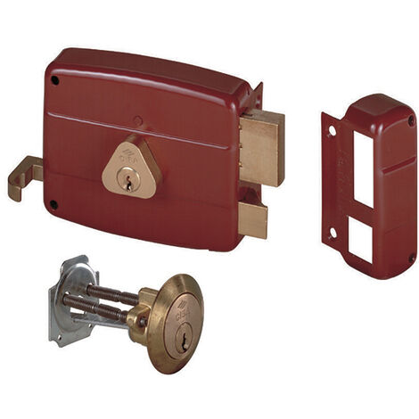 CISA Serratura Cisa 50120 E60 Applicare Doppio Cilindro Staccato Due Mandate Scrocco 