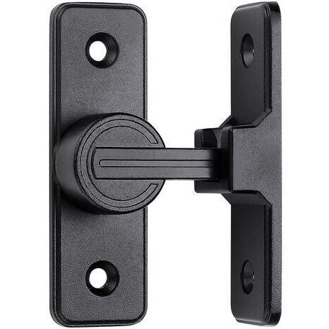 Serrature e chiavistelli per porte scorrevoli da fienile, chiavistelli ad angolo retto di 90 gradi, chiavistelli di sicurezza con meccanismo di bloccaggio a scatto adatti per giardino, bagno e uso est