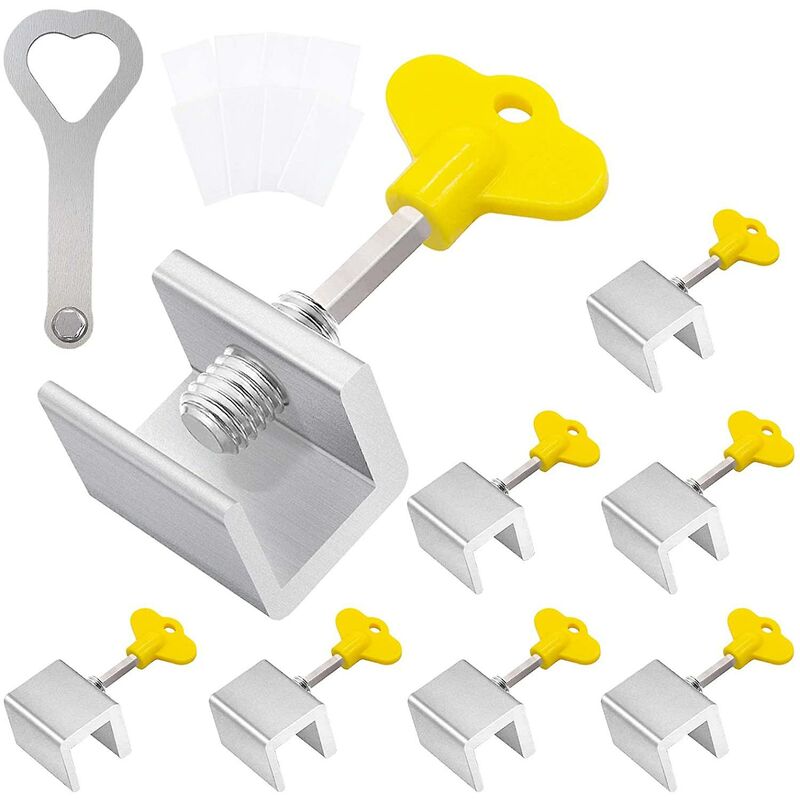 Serrature per finestre, confezione da 8 serrature