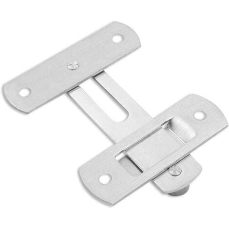 Serrature per porte, serrature per porte, lucchetti, serrature a gancio, serrature per porte, porte con bulloni di bloccaggio a vite scorrevoli, 2 pezzi (L)