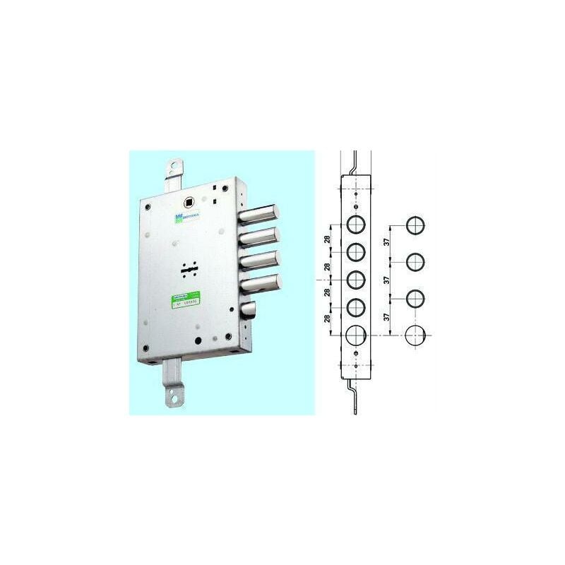 Image of Mottura - Serrature serratura per porte blindate 52571 interasse 28 mano: mano destra