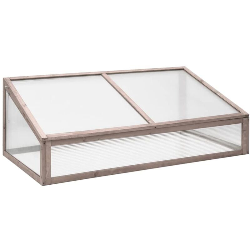 Serre Gris 110x58,5x39 cm Bois de sapin vidaXL