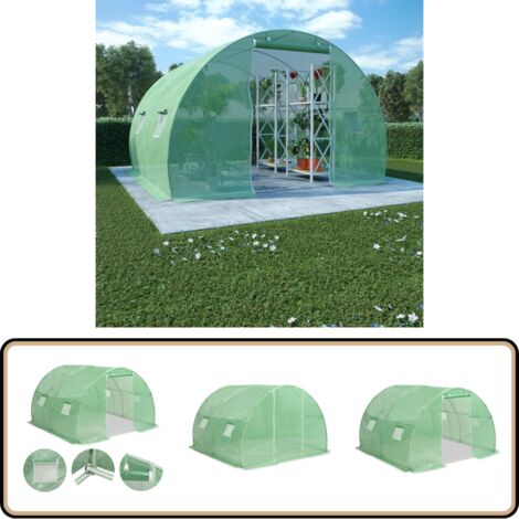 Serre 9 m² 300x300x200 cm - Serre De Jardin - Abri Jardin - Protection Plantes - Serrez Verdure - Tunnel Jardin