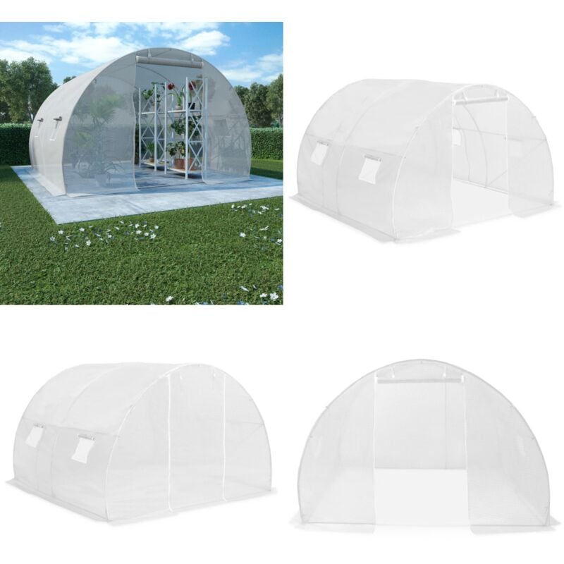 Serre 9 m² 300x300x200 cm - serre - serres - Home & Living - Blanc