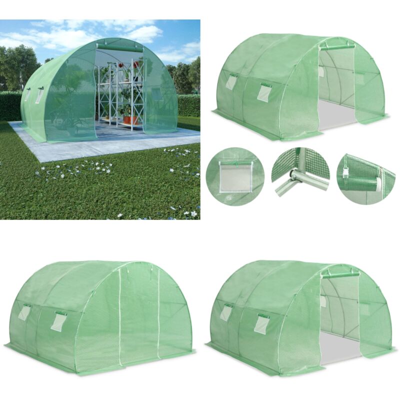 Serre 9 m² 300x300x200 cm - Serre De Jardin - Abri Jardin - Protection Plantes - Serrez Verdure - Tunnel Jardin - Home & Living