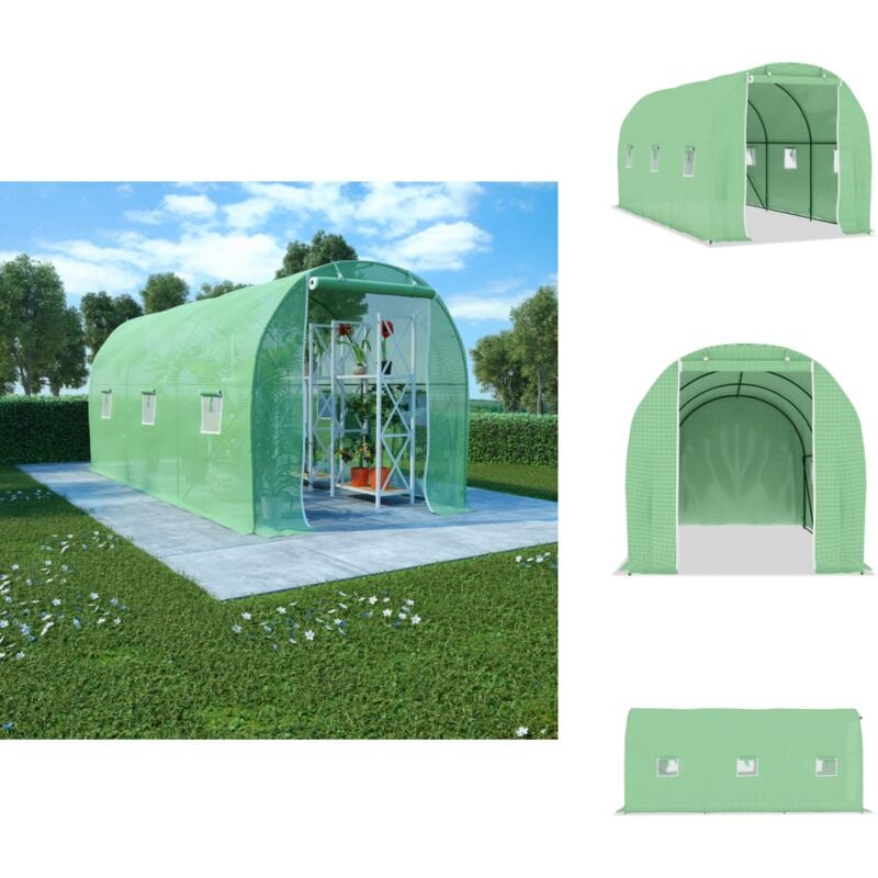 Serre 9 m² 4,5x2x2 m - Serre De Jardin - Abri Jardin - Protection Plantes - Serre Verte - Tunnel De Jardin