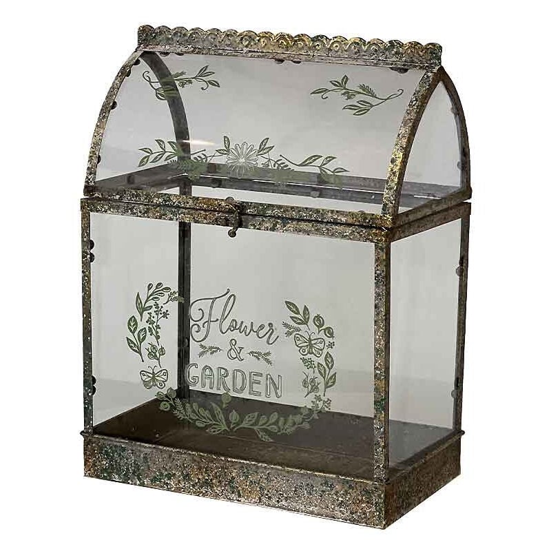 Serre à plante verre 33x20x44cm