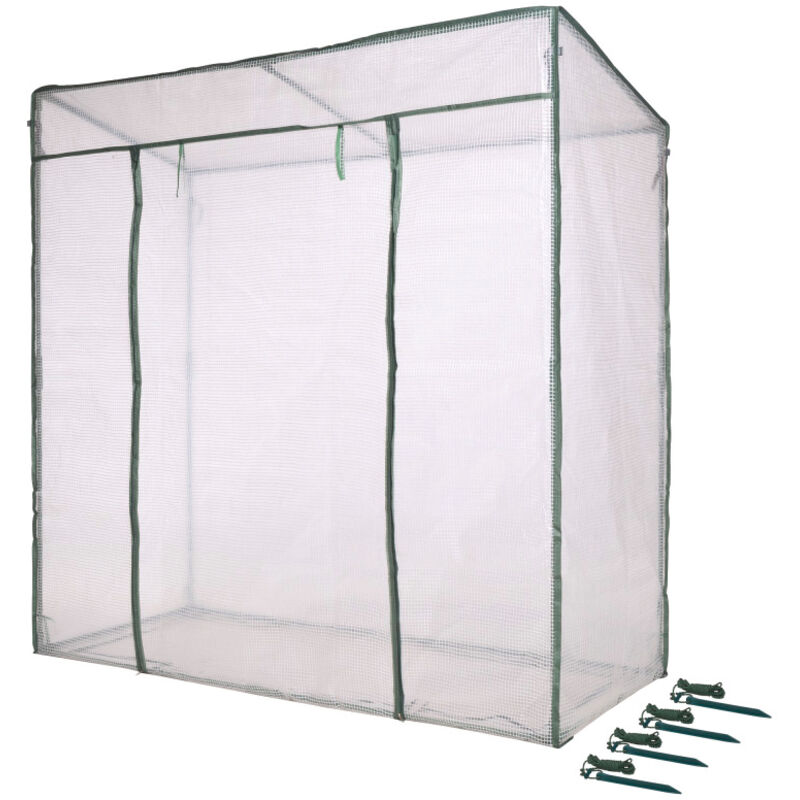 Nature - Serre de jardin 1.54m² - Tube pe armé - 200x198x78cm