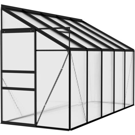 Serre Aluminium 7,44 m³ Abri Plantes Fleurs Extérieur Multi-taille vidaXL