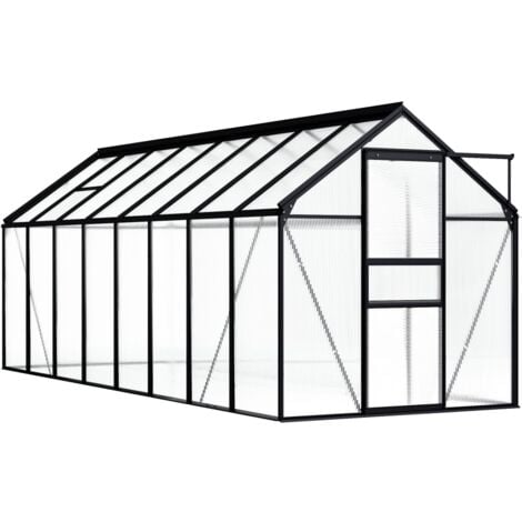 Serre Aluminium Abri de Plantes Pots de Fleurs Jardin Multi-taille vidaXL
