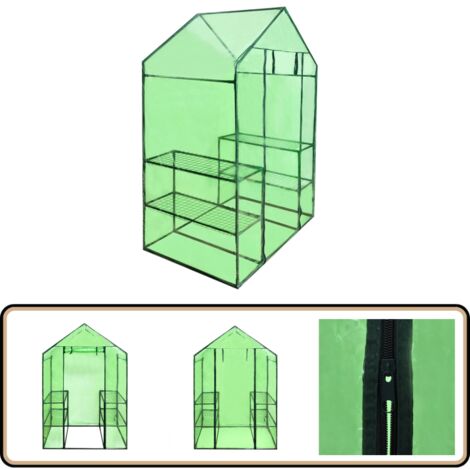 Serre avec 4 étagères - Serre De Jardin - Abri Jardin - Protection Plante - Serrez Verte - Greenhouse
