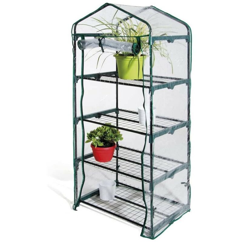 Serre avec 4 étagères 69 x 49 x 157 h cm